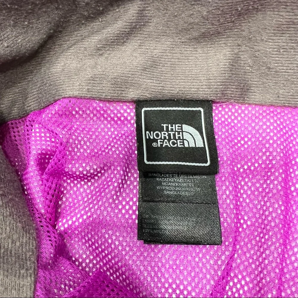 THE NORTH FACE BRIGHT PINK HYVENT RAIN JACKET WITH HOOD